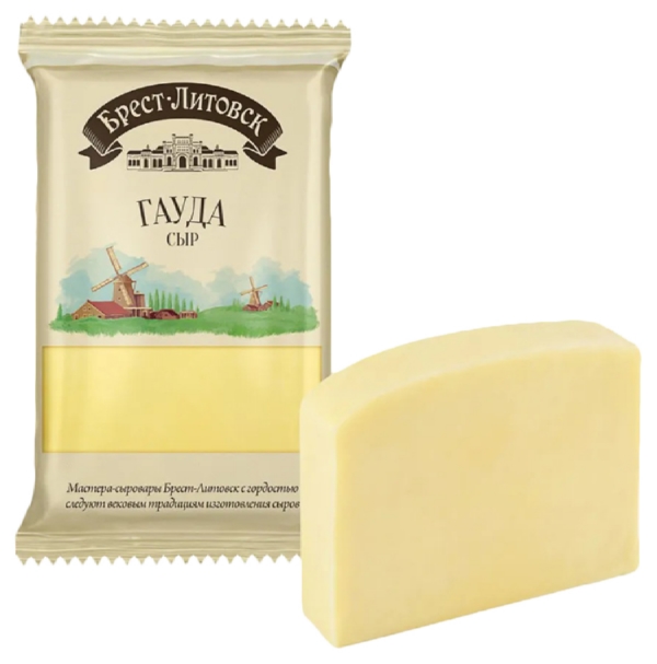 Сыр БРЕСТ-ЛИТОВСК Гауда бзмж 45% 200г