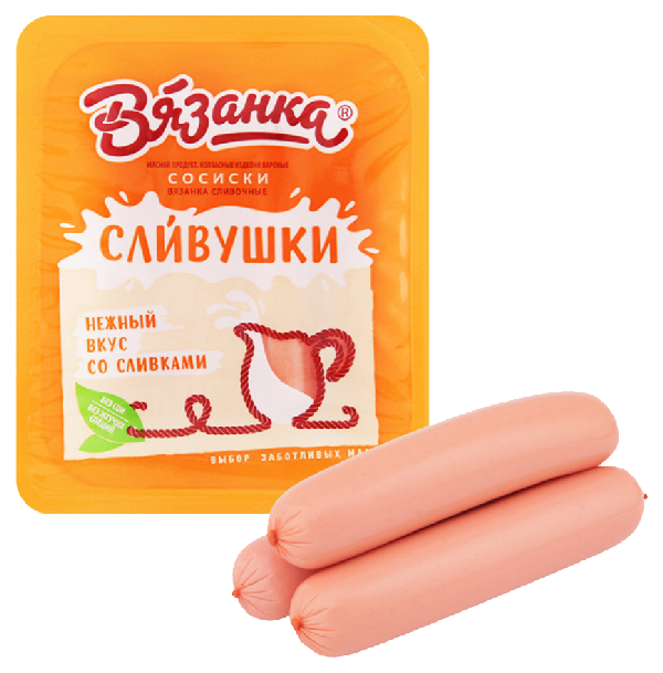 Сосиски ВЯЗАНКА сливочные 450г