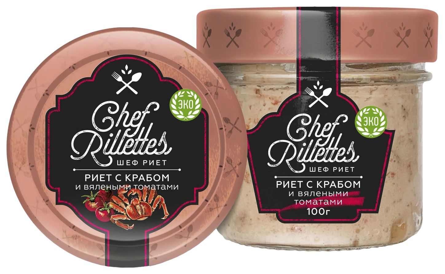 Риет ПУТИНА с крабом и вялеными томатами 100г