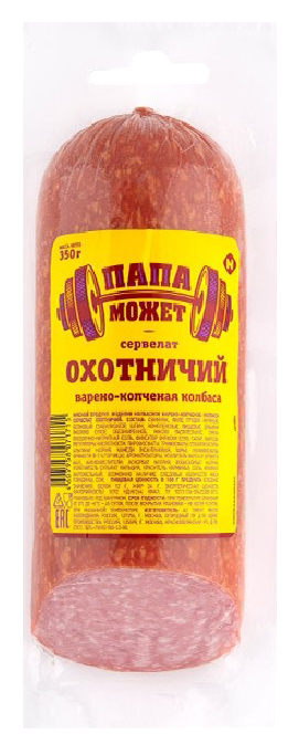 Сервелат ПАПА МОЖЕТ Охотничий в/к 350г