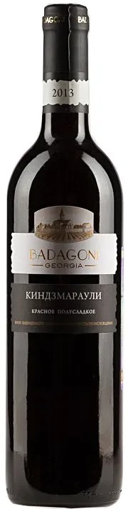 Вино БАДАГОНИ Киндзмараули красное п/сл 10.5% ст/б 0.75л