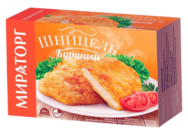 Шницель МИРАТОРГ куриный 360г