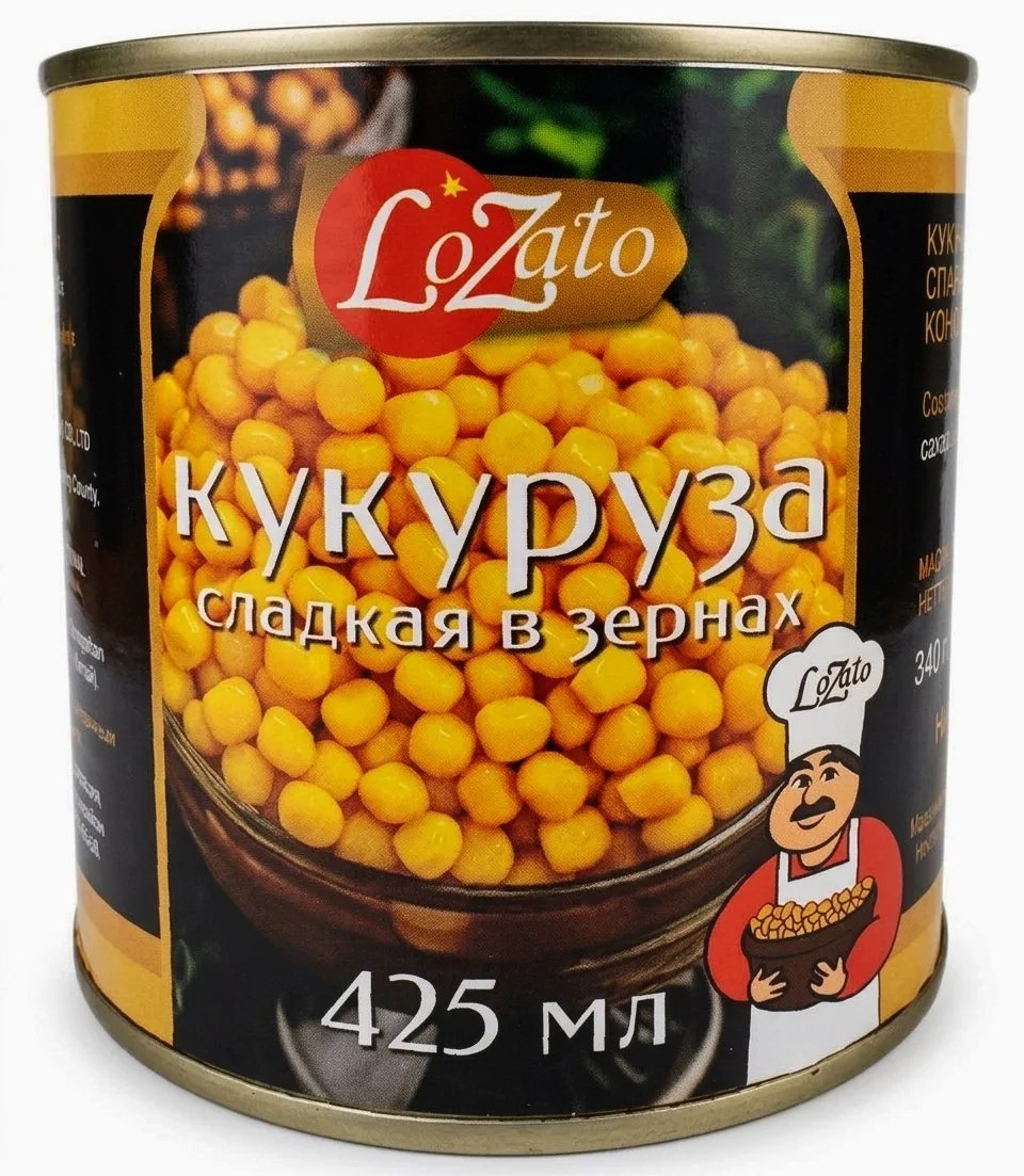 Кукуруза ЛОЗАТО сладкая ж/б ключ 425мл