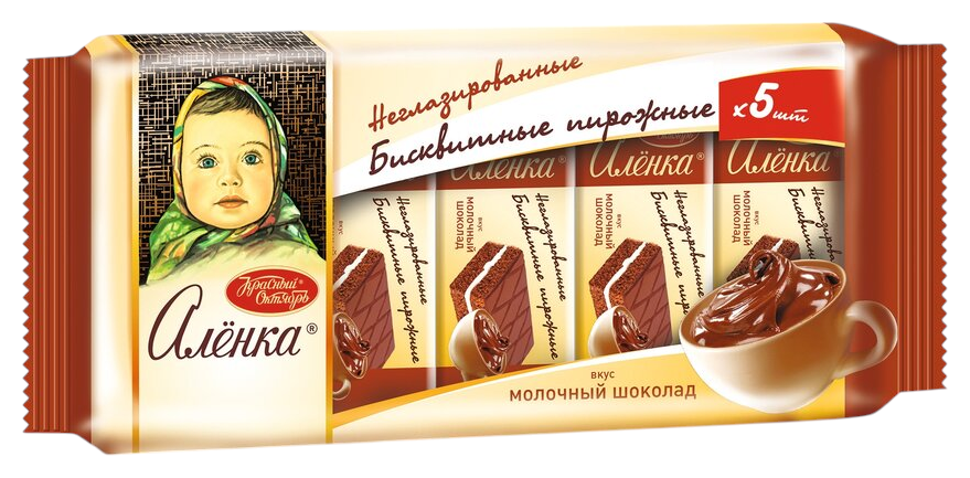 Пирожное АЛЕНКА молочный шоколад 175г