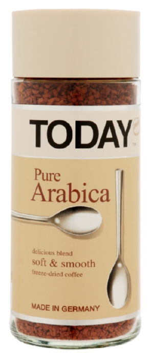 Кофе ТУДЕЙ Пуре арабика растворимый ст/б 95г