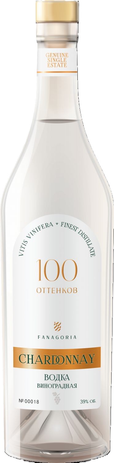 Виноградная водка ФАНАГОРИЯ 100 оттенков Шардоне 39% ст/б 0.7л