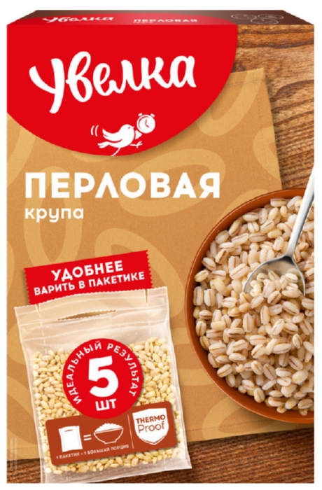 Перловая крупа УВЕЛЬСКИЕ КРУПЫ карт/уп 5*80г