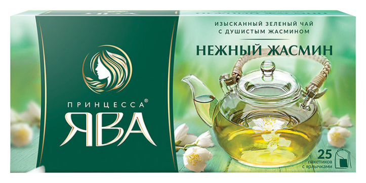 Чай ЯВА зеленый с ароматом жасмина 25пак