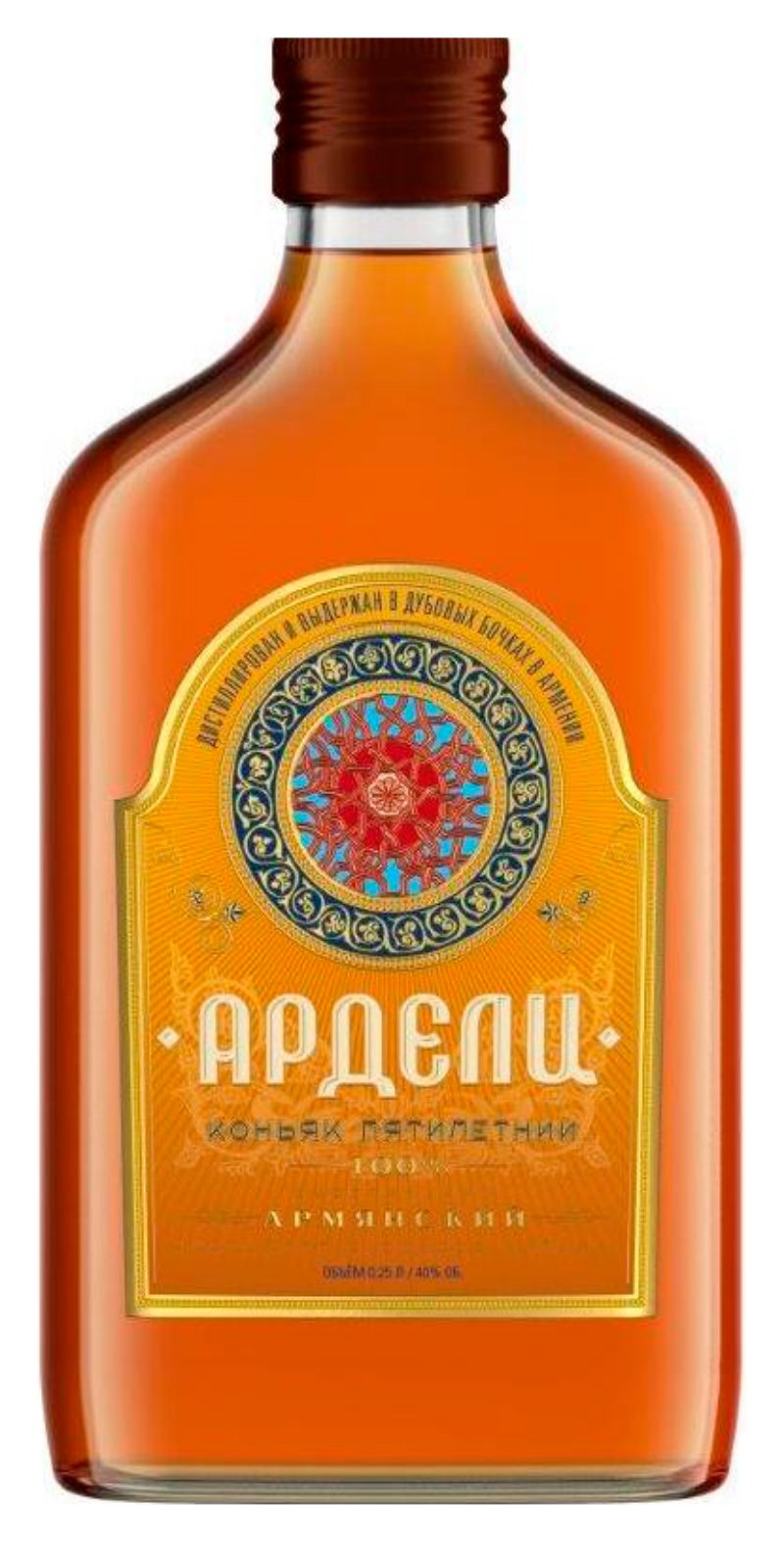 Коньяк АРДЕЛИ 5 лет 40% ст/б 0.25л