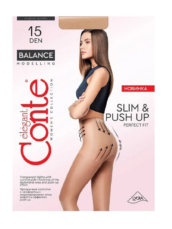 Колготки КОНТЕ Баланс 15ден бронзо 5