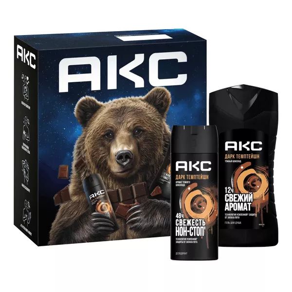 ПН АКС Дарк темптейшн Гель для душа 250мл+дезодорант