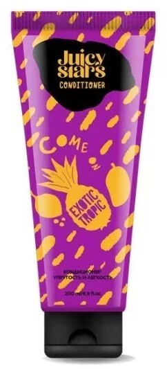 Кондиционер ДЖУСИ СТАР Камон экзотик тропик упругость и легкость 200мл