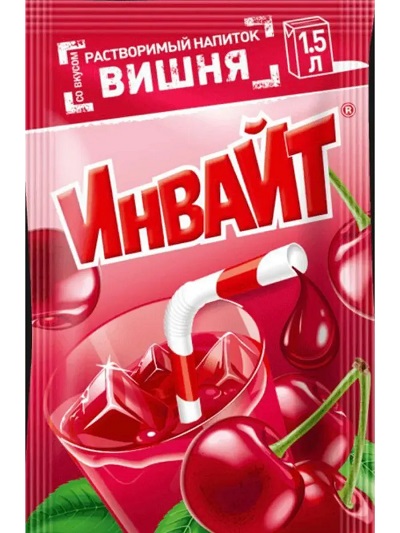 Напиток ИНВАЙТ Вишня растворимый 12г