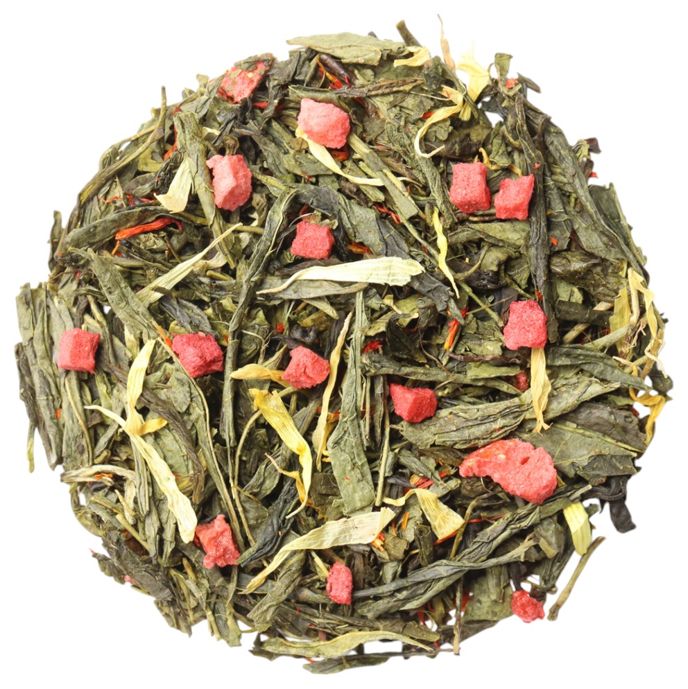 Чай ЧАЙНЫЙ ИМПЕРАТОР Земляника со сливками зеленый 1кг