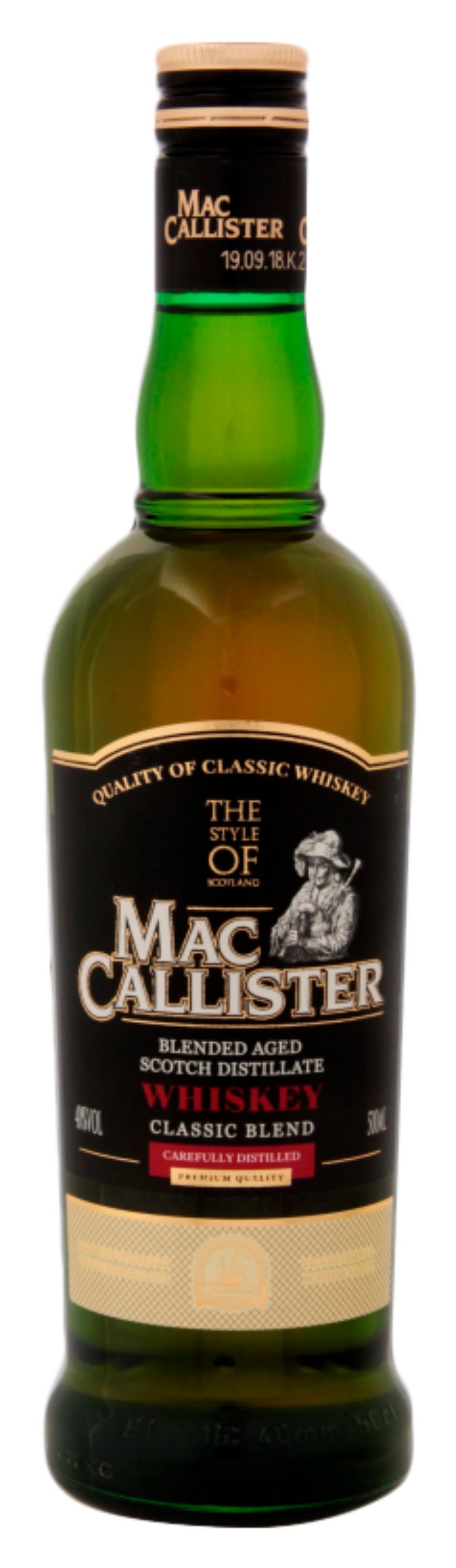 Виски МАККАЛЛИСТЕР классический купаж 40% ст/б 0.5л