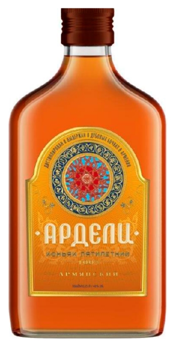 Коньяк АРДЕЛИ 5 лет 40% ст/б 0.25л