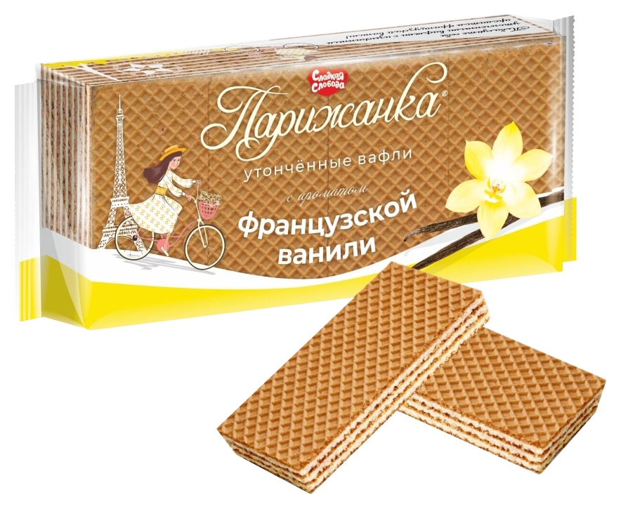 Вафли СЛАДКАЯ СЛОБОДА Парижанка французская ваниль 210г