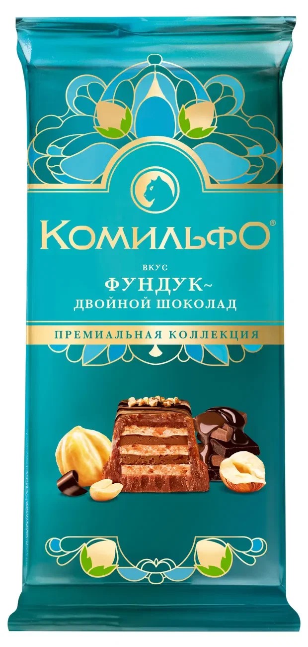 Шоколад КОМИЛЬФО Фундук 102г