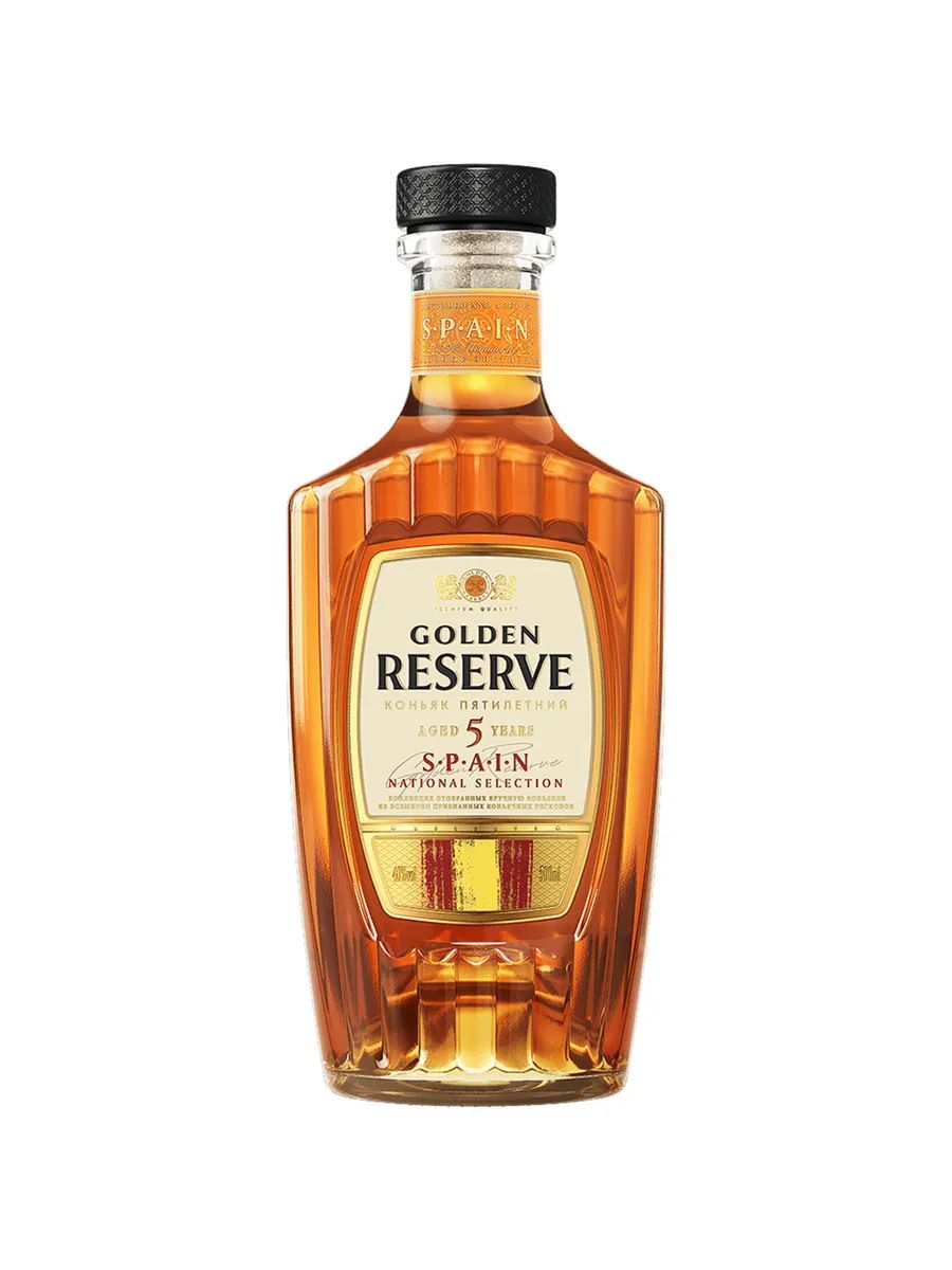 Коньяк ЗОЛОТОЙ РЕЗЕРВ Коллекция Испания 5 лет 40% ст/б 0.5л