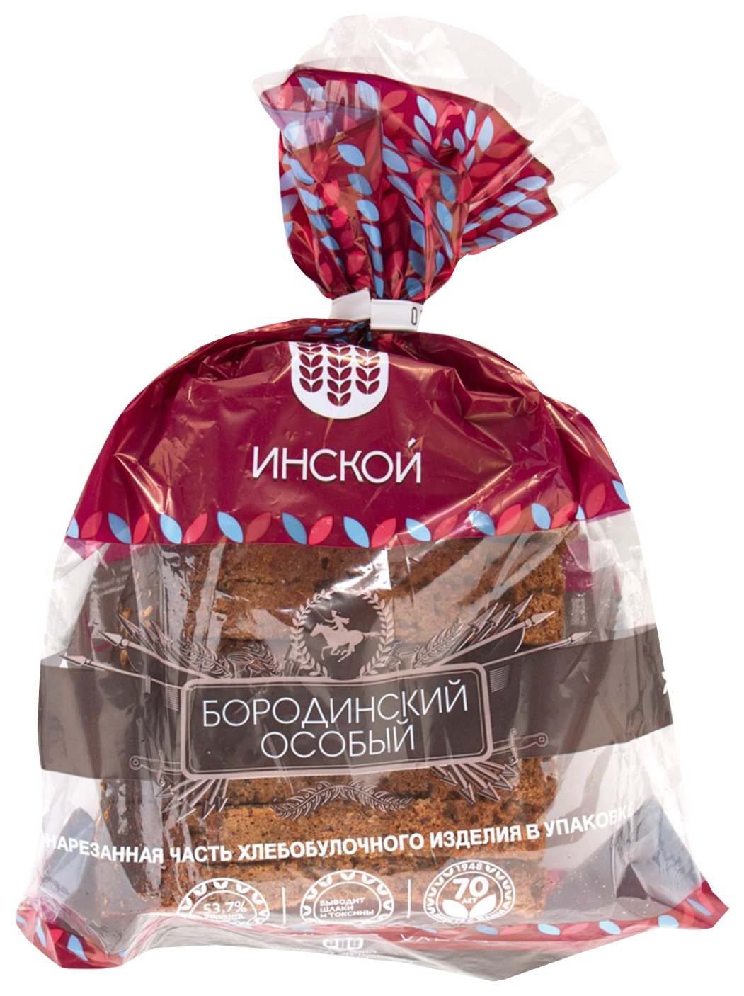 Хлеб ИНСКОЙ Бородинский особый нарезка 400г