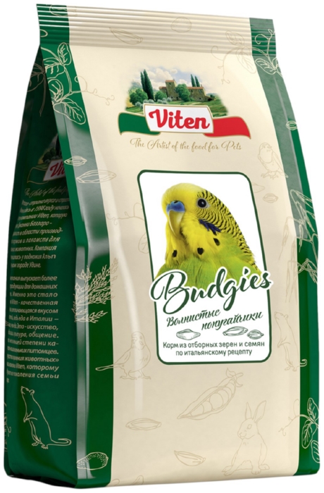 Корм для волнистых попугайчиков ВИТЕН 500г