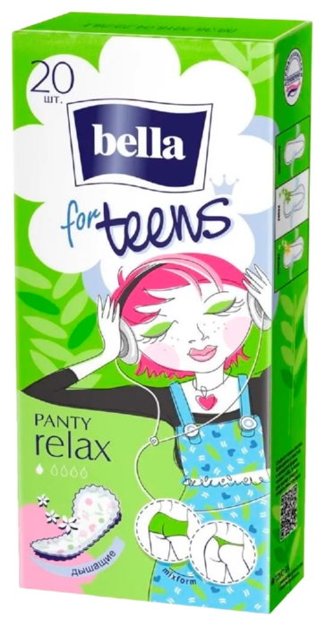 Прокладки ежедневные БЕЛЛА Фор тинс Панти релакс 20шт