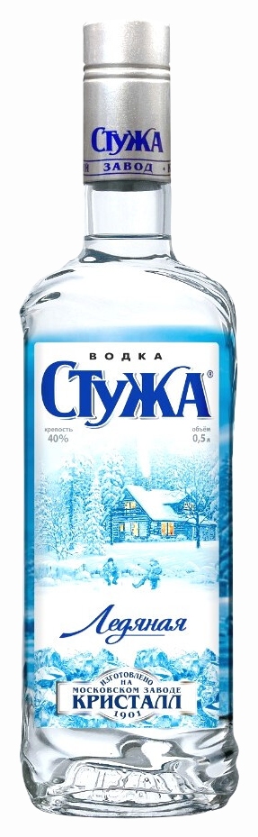 Водка СТУЖА Ледяная 40% ст/б 0.25л