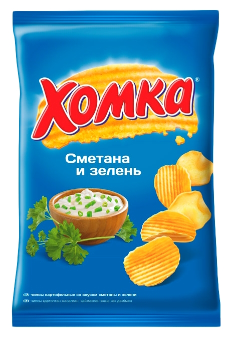 Чипсы ХОМКА сметана с зеленью м/у 120г