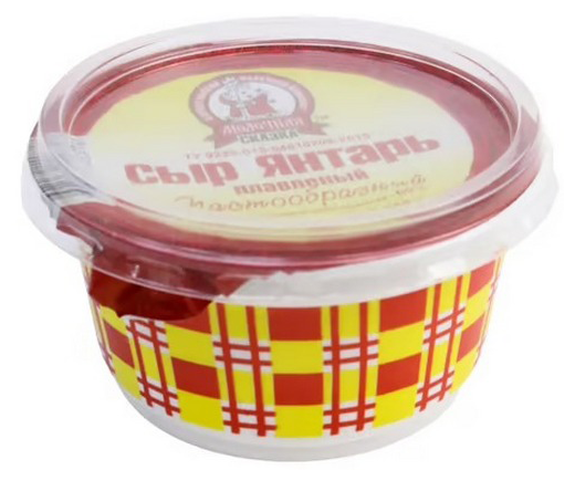 Сыр плавленый МОЛОЧНАЯ СКАЗКА Янтарь бзмж 60% 200г