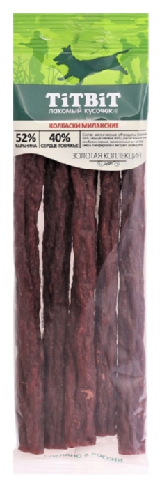 Лакомство для собак ТИТБИТ Колбаски Миланские 75г