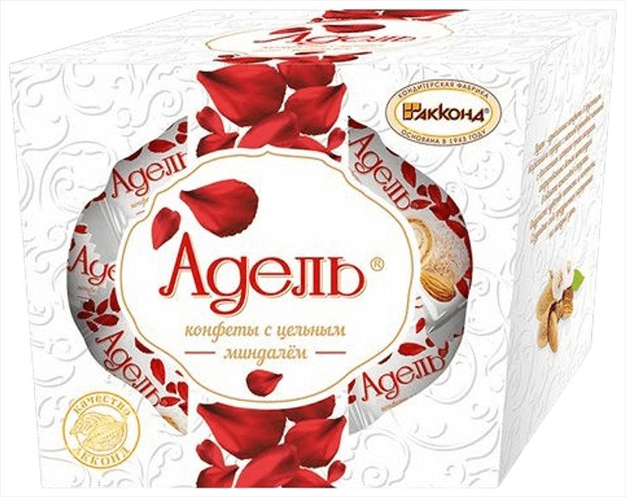 Набор конфет АККОНД Адель с цельным миндалем 150г