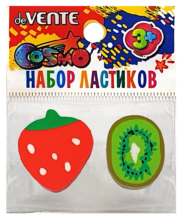 Ластик ДЕВЕНТЕ Фрукт 2шт
