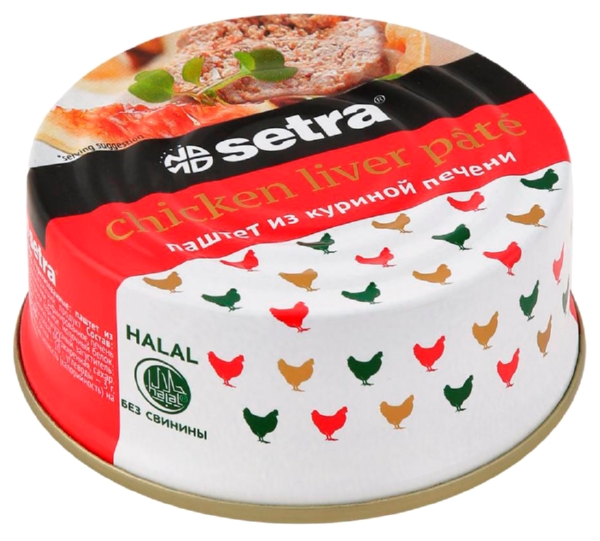 Паштет СЕТРА из куриной печени  ж/б 100г
