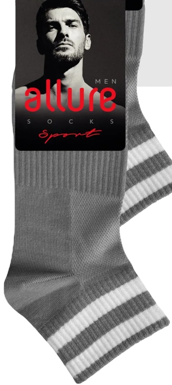 Носки мужские АЛЛЮР Роберто серые р.44-44