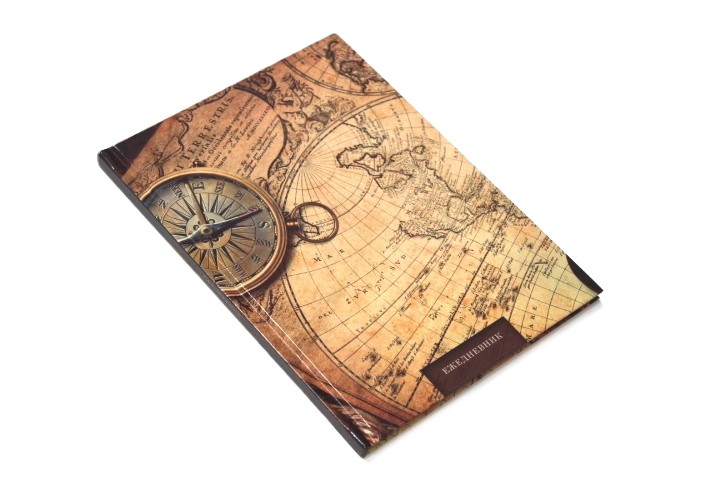 Ежедневник ПРОФ-ПРЕСС Карта и компас А5 64л арт.64-6768