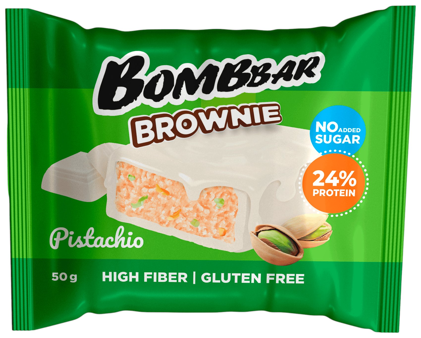 Печенье БОМББАР Брауни с фисташкой 50г