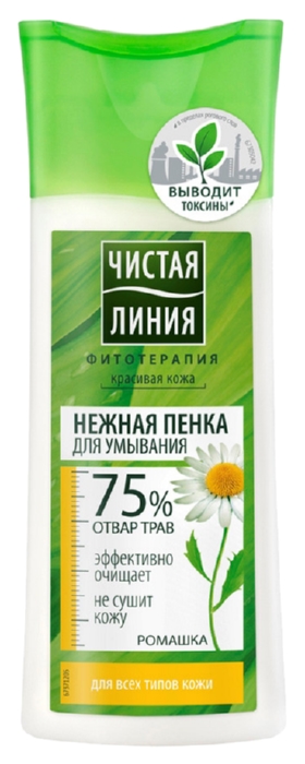 Пенка для умывания ЧИСТАЯ ЛИНИЯ для любой кожи 100мл