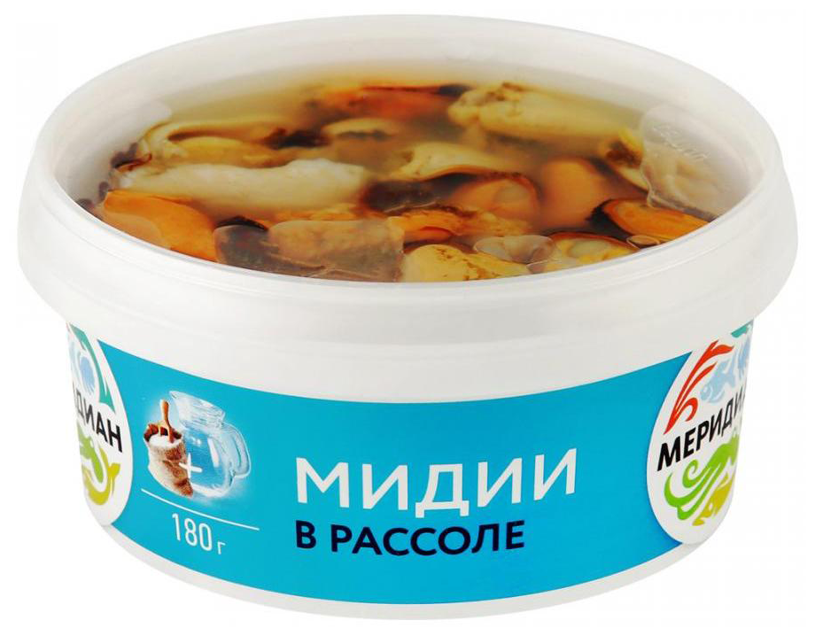 Мидии МЕРИДИАН в рассоле 180г