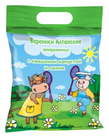 Вареники МЯСНАЯ ТЕЛЕЖКА с квашеной капустой и салом 500г
