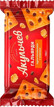 Слойка АКУЛЬЧЕВ Гальярди мультизлаковое с изюмом 150г