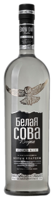 Водка БЕЛАЯ СОВА Классическая 40% ст/б 0.7л