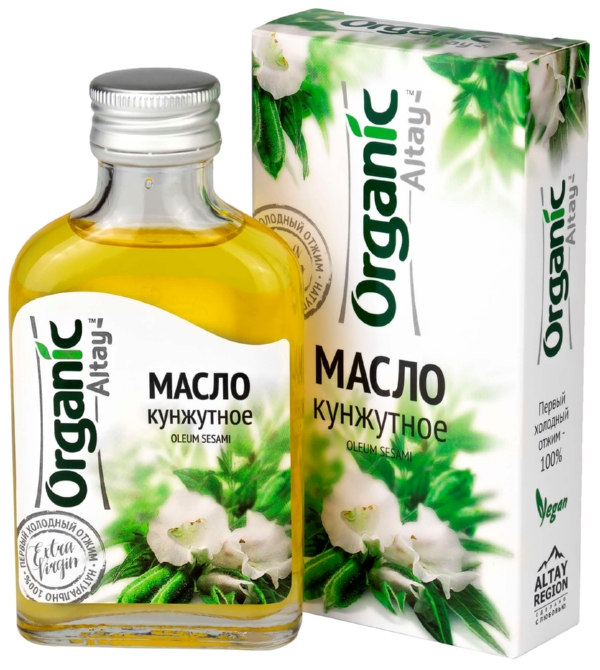 Масло кунжутное АЛТАЙ ОРГАНИК ст/б 100мл