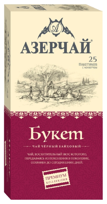 Чай АЗЕРЧАЙ Премиум Букет черный 25пак