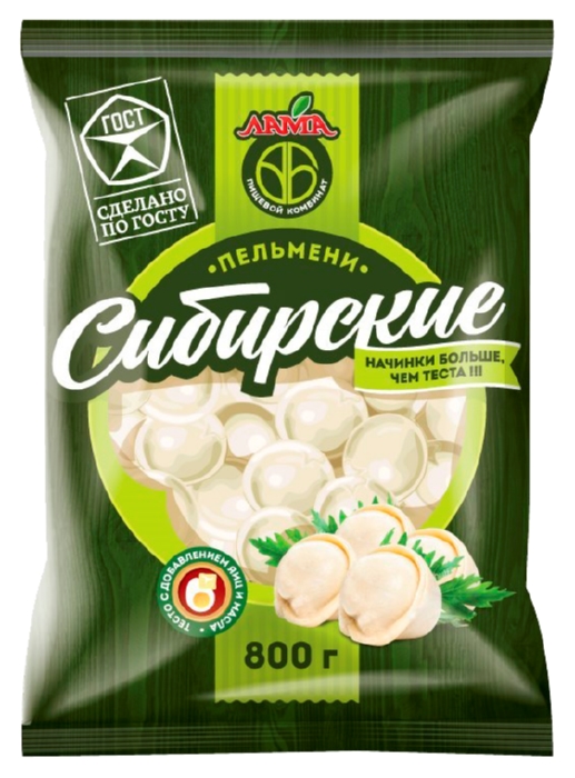 Пельмени ЛАМА Сибирские 800г