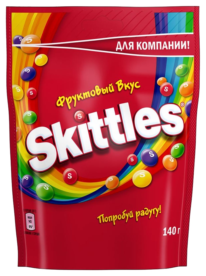 Жевательные конфеты СКИТЛС фрукты 140г