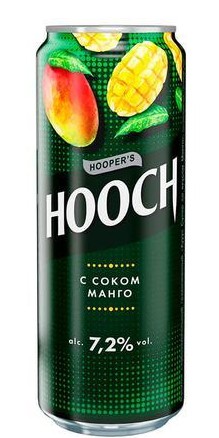 Напиток слабоалкогольный ХУУУЧ Супер со вкусом манго 7.2% ж/б 0.45л