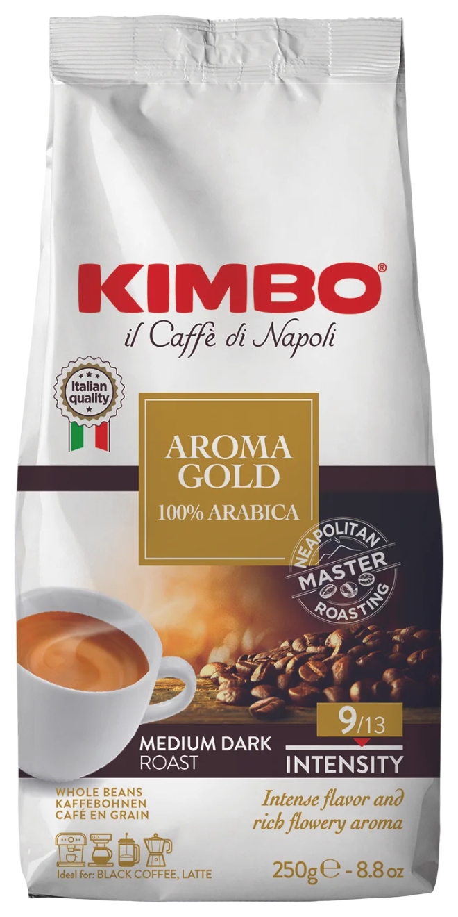 Кофе КИМБО Арома Голд зерно 250г