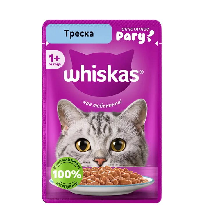 Корм для кошек ВИСКАС Рагу треска 75г