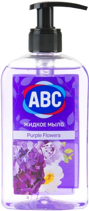 Жидкое крем-мыло АВС Фиолетовый цветок 400мл