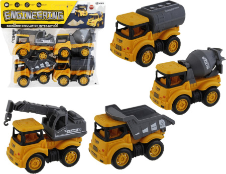 Игровой набор ТАМ ТАМ Строительная техника 4 машины 20*13*5см